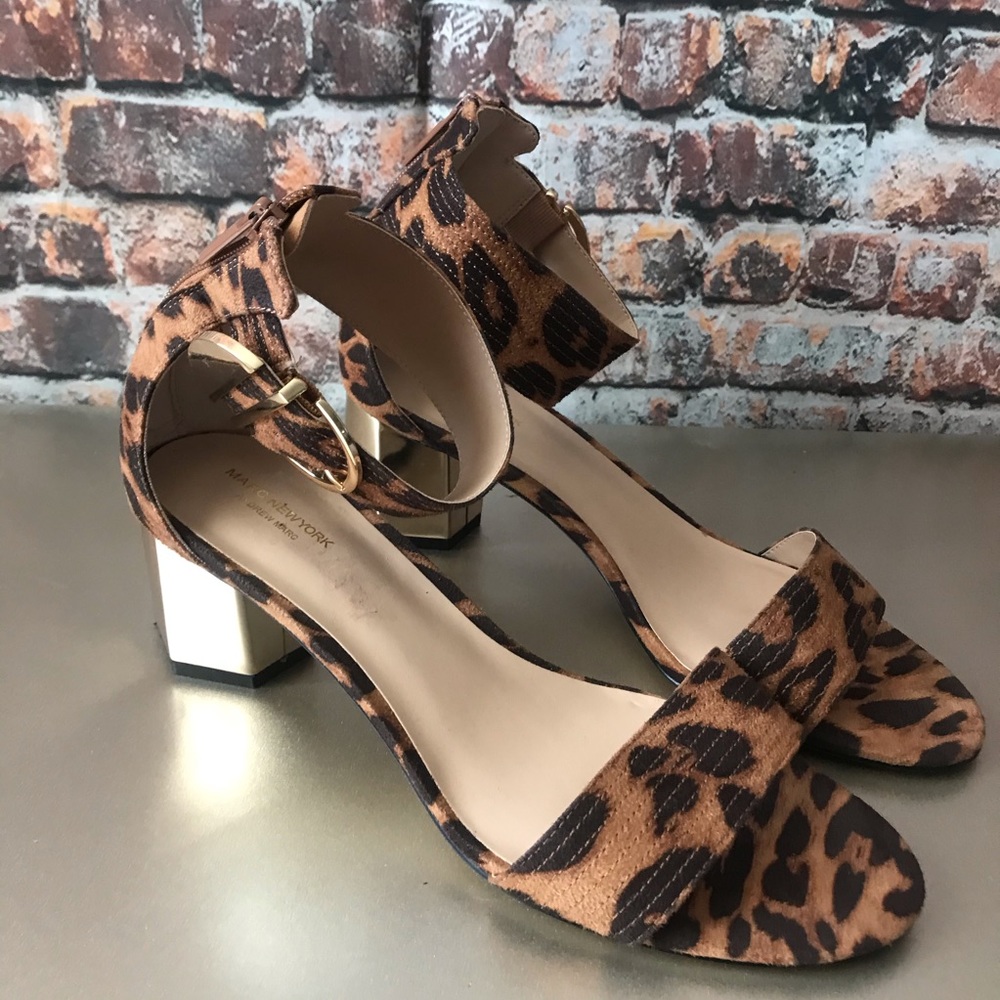 Marc New York Gold Hexagon Heeled Sandel